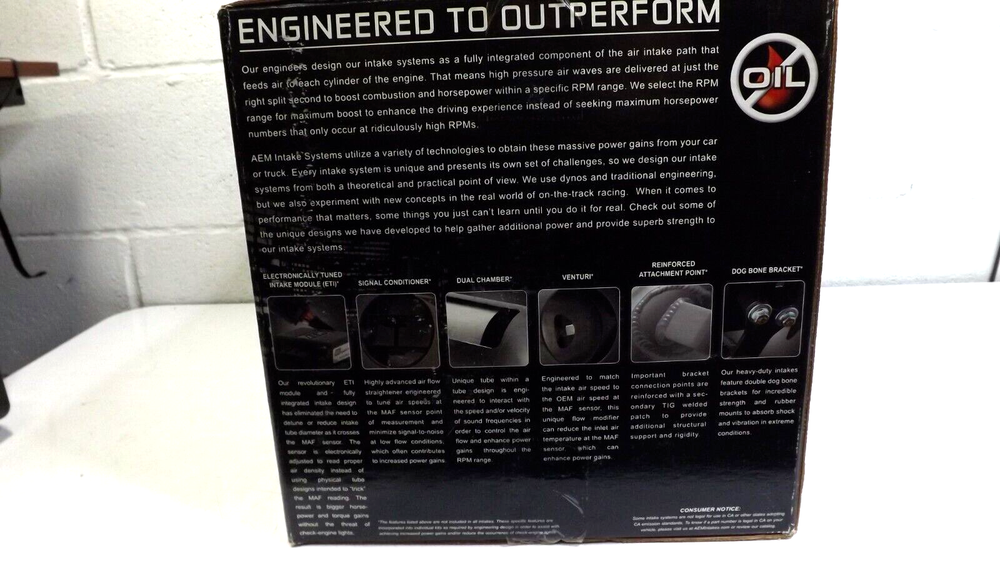 AEM (AEM-41-1408DS) Electronically Tuned Intake System