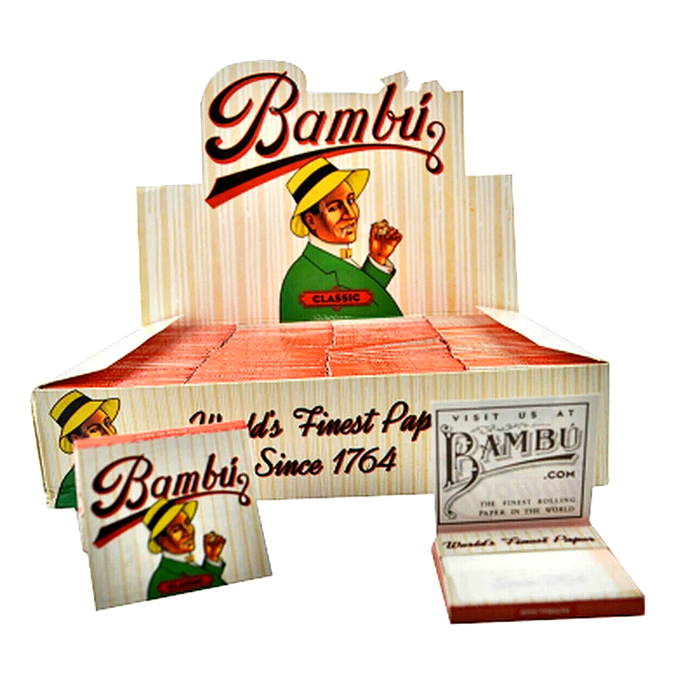 5x Bambu Rolling Papers 100% Authentic Bambu Classic Papers 33/Lvs USA Shipped!