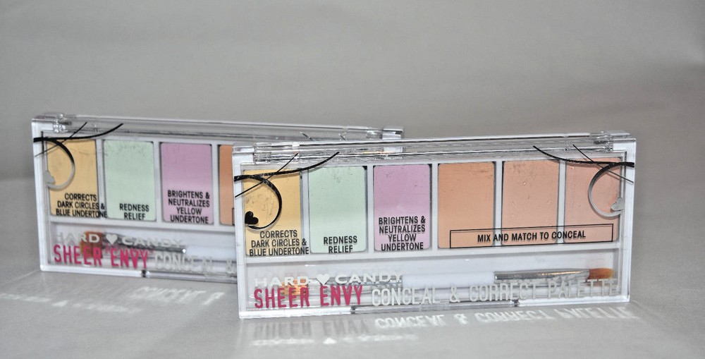 2x Hard Candy Sheer Envy Conceal & Correct Palette - 941 Light Medium