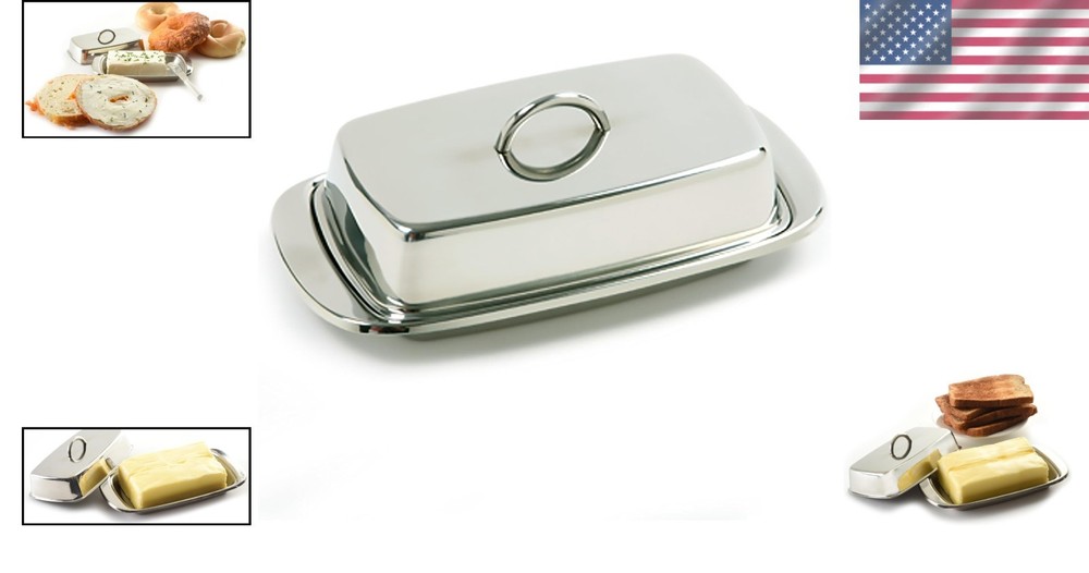 Polished Silver Double Covered Butter Dish – The Ultimate Kitchen Elegance