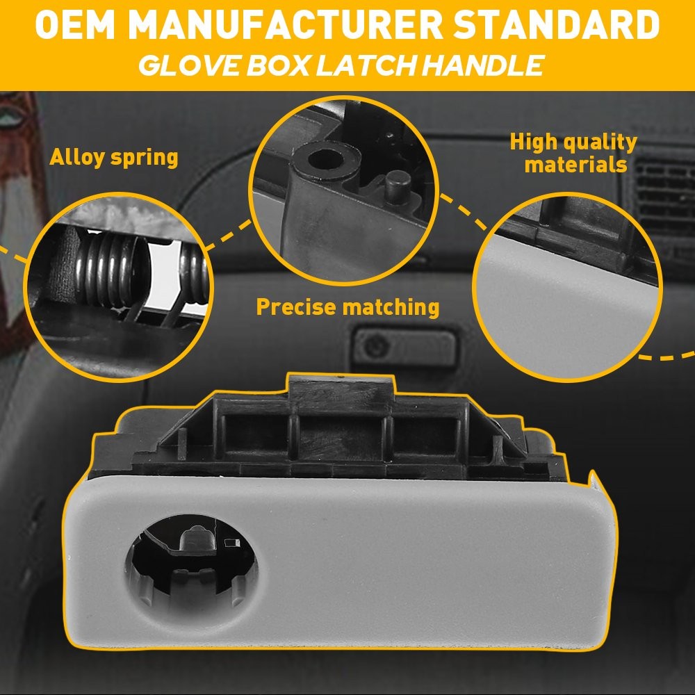 For Toyota Glove 2004-2010 Sienna Box Lock Handle Compartment Gray Replacement A