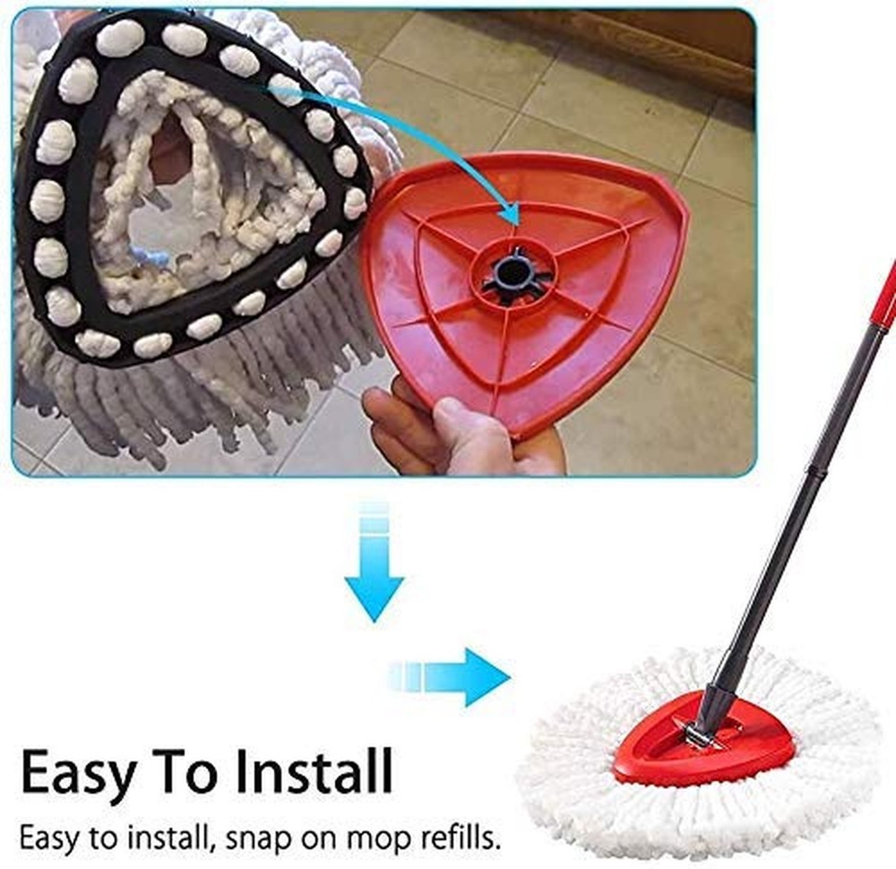 Spin Mop Replacement Head,Microfiber Mop Head Refills Easy Cleaning Mop Head,...