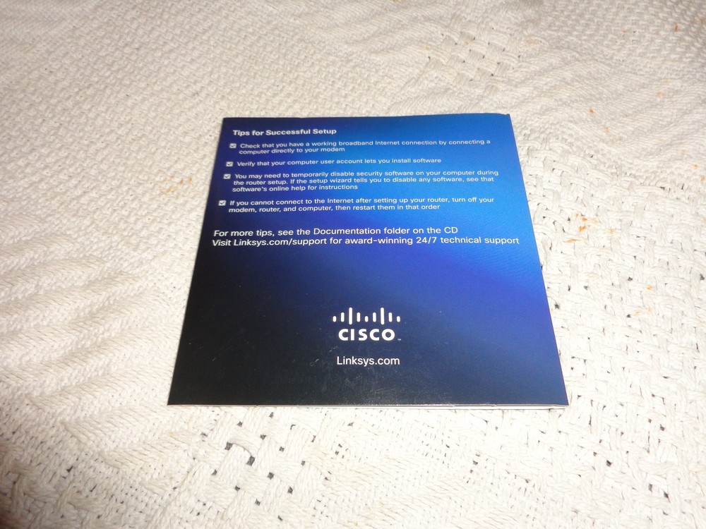 linksys EA- series setup cd