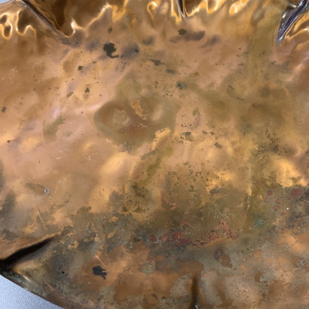 Gregorian Hammered Copper Serving Plate