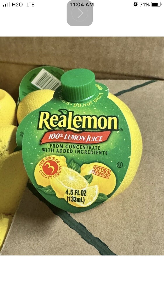 4.5oz 100% Real Lemon Juice