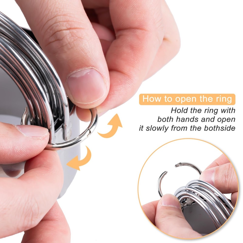 BiscuitSet Round Cookies with Handle 5pcs handle, Silver