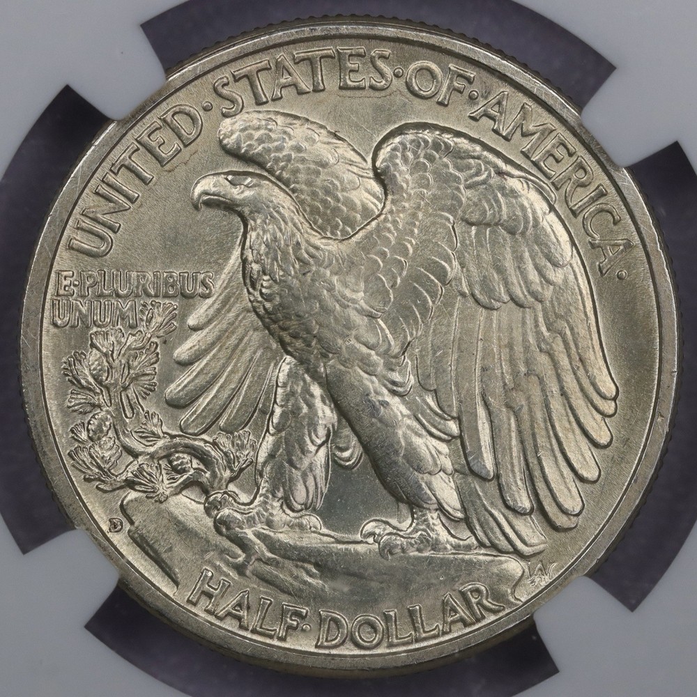 1941-D 50c Walking Liberty Half Dollar - NGC MS 63