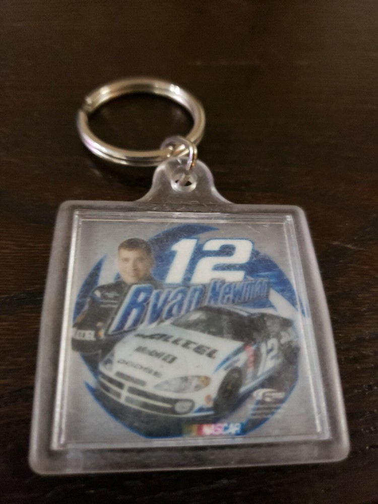 Ryan Newman #12 key chain plastic Nascar