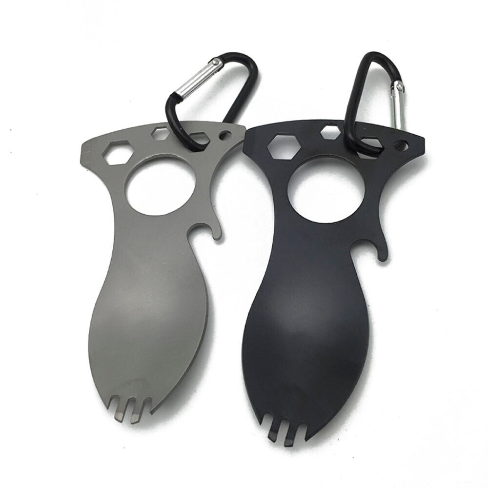 Spork Spoon Fork Multifunction Travel Backpacking Camping Eating Tool Utensils