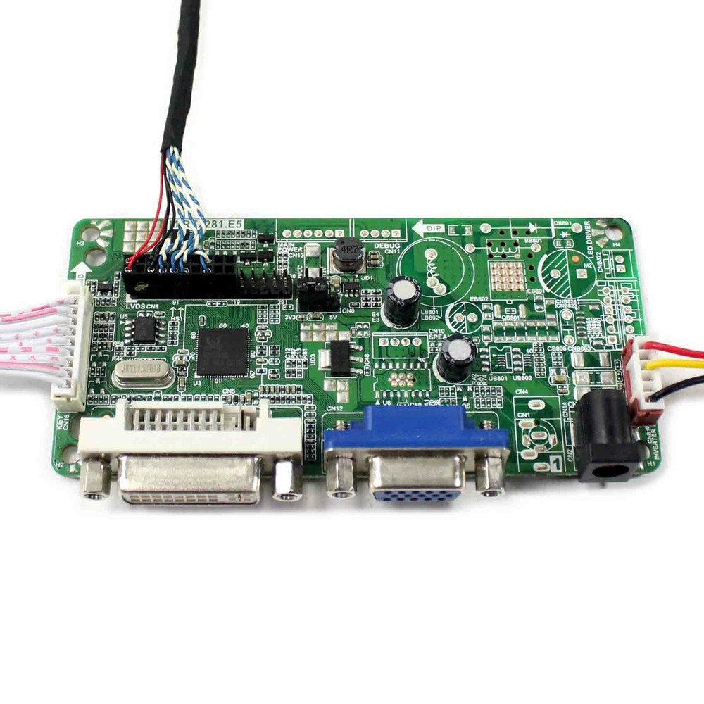 RT2281 DVI VGA LCD Controller Board For 10.4" LTD104SE5S 1024x768 LCD Screen