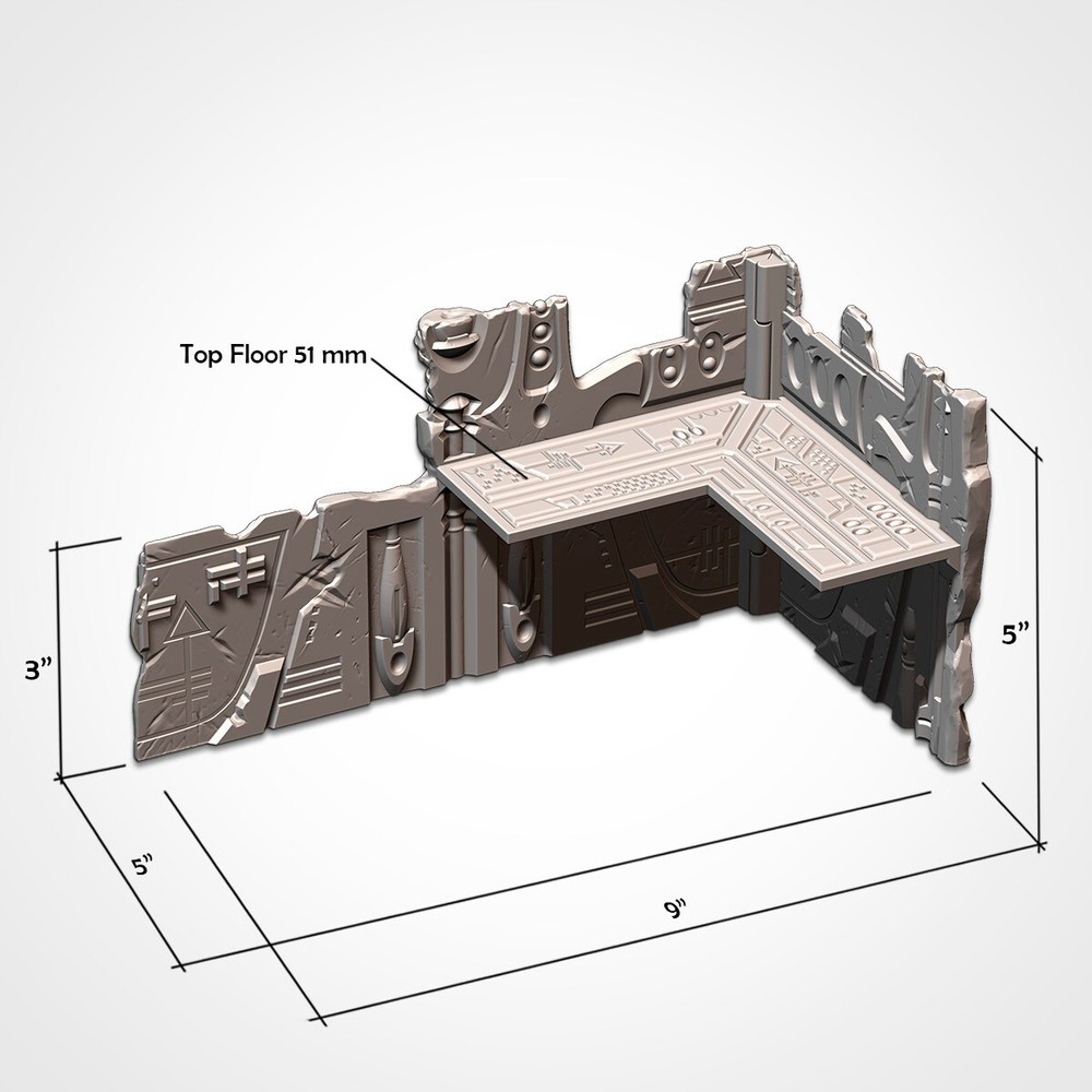 WTC 40K Foldable Terrain - Eldar | WH40K Wargame Scenery