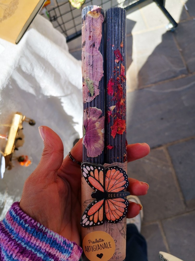 Handmade Candles with Dried Flowers