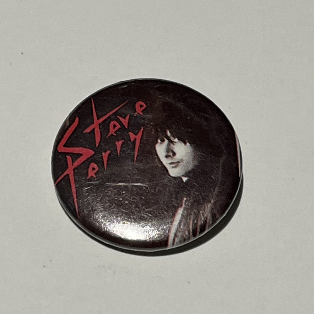 STEVE PERRY - Pushback Pin Button 1980’s - Round 1.25"