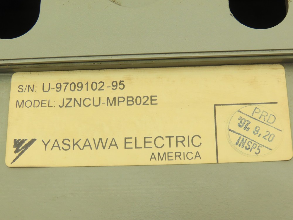 Yaskawa JZNCU-MPB02E YASNAC MRC Robot Pushbutton Control Panel