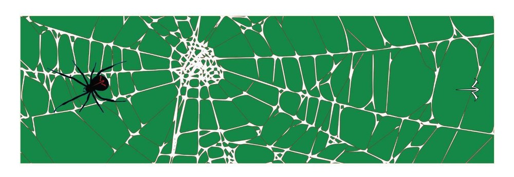 White Water Archery Black Widow Spider Web Green Stabilizer Wrap Protection