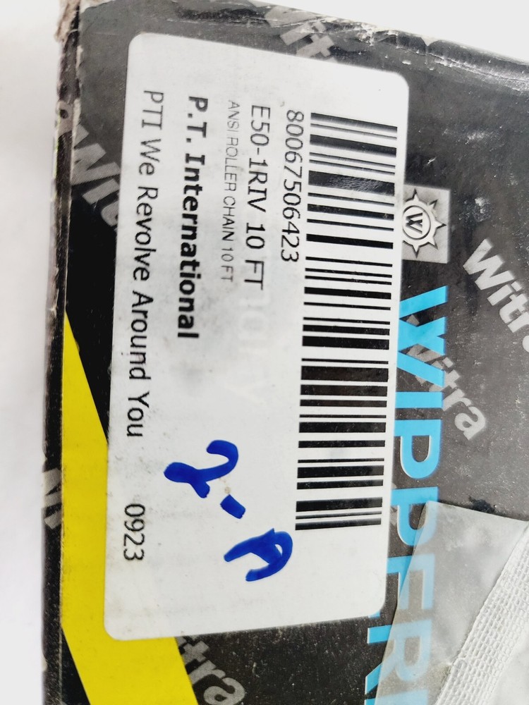 10'- Witra E50-1RIV Roller Chain 50-1 RIV