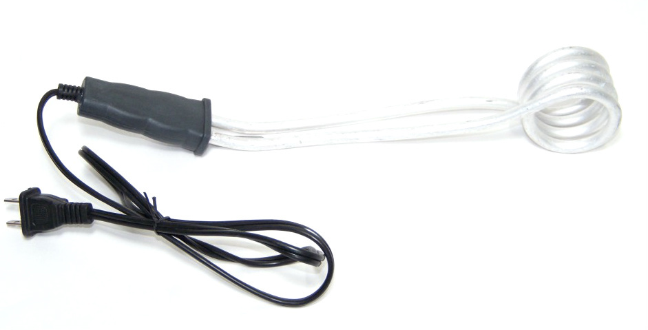 Electric Water Heater Portable Immersion Element Boiling Travel 1350w 110v 13"