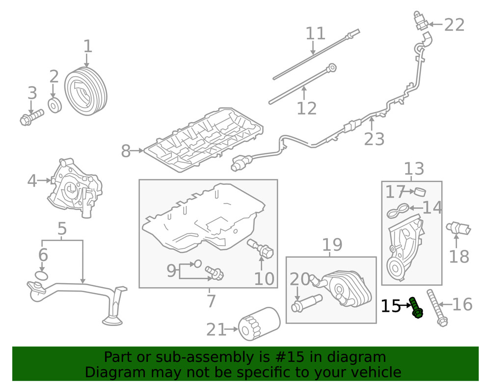 Genuine Ford Adapter Bolt W714974S437