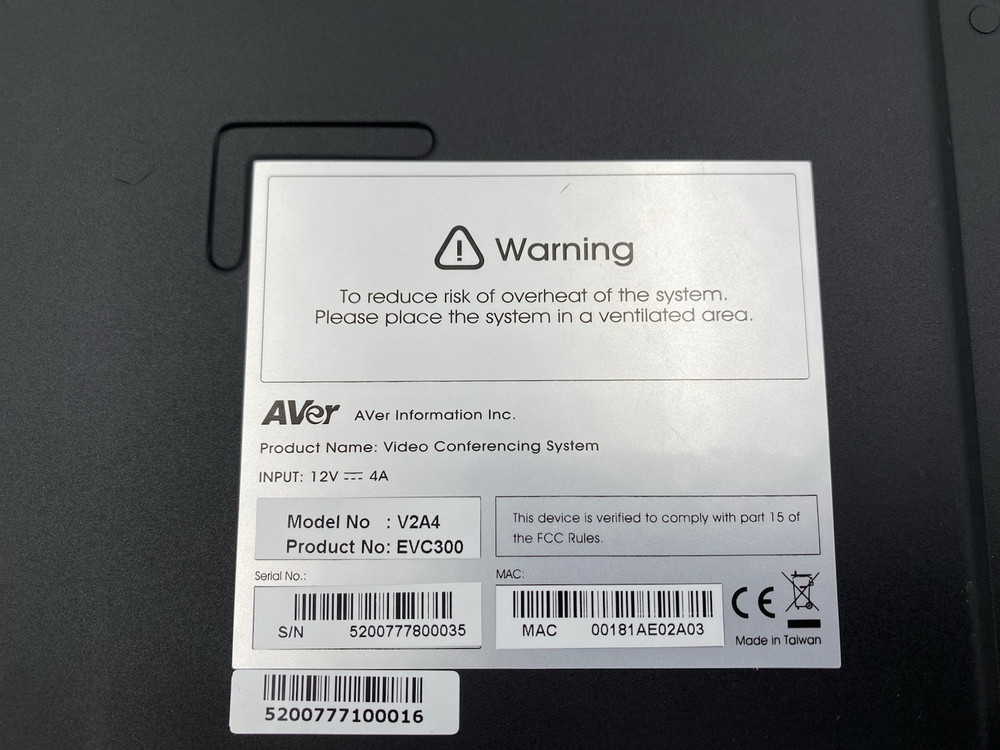 AVER EVC300 / V2A4 Video Conferencing System