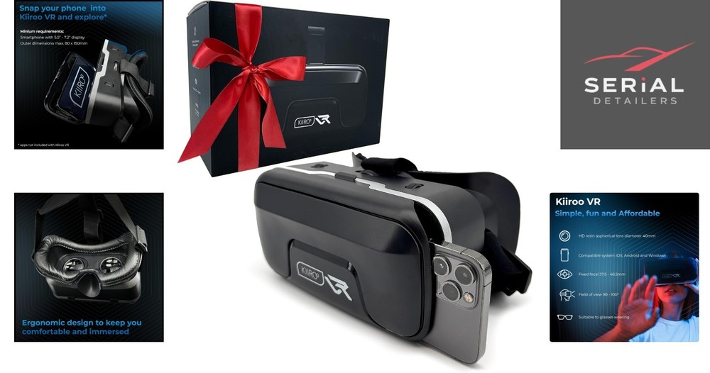 Universal Mobile VR Glasses - Adjustable IPD for iPhone, Android & Windows Users