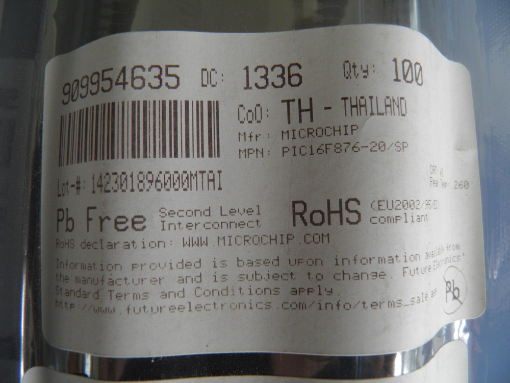 Microchip PIC16F876-20/FP Flash