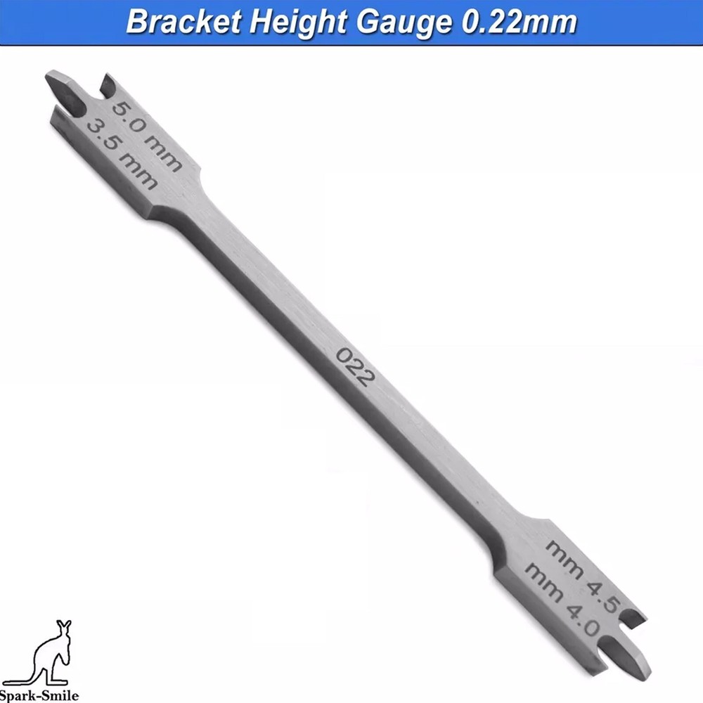 Orthodontic Bracket Height Gauge Positioning Measuring Wick Type Double Head CE