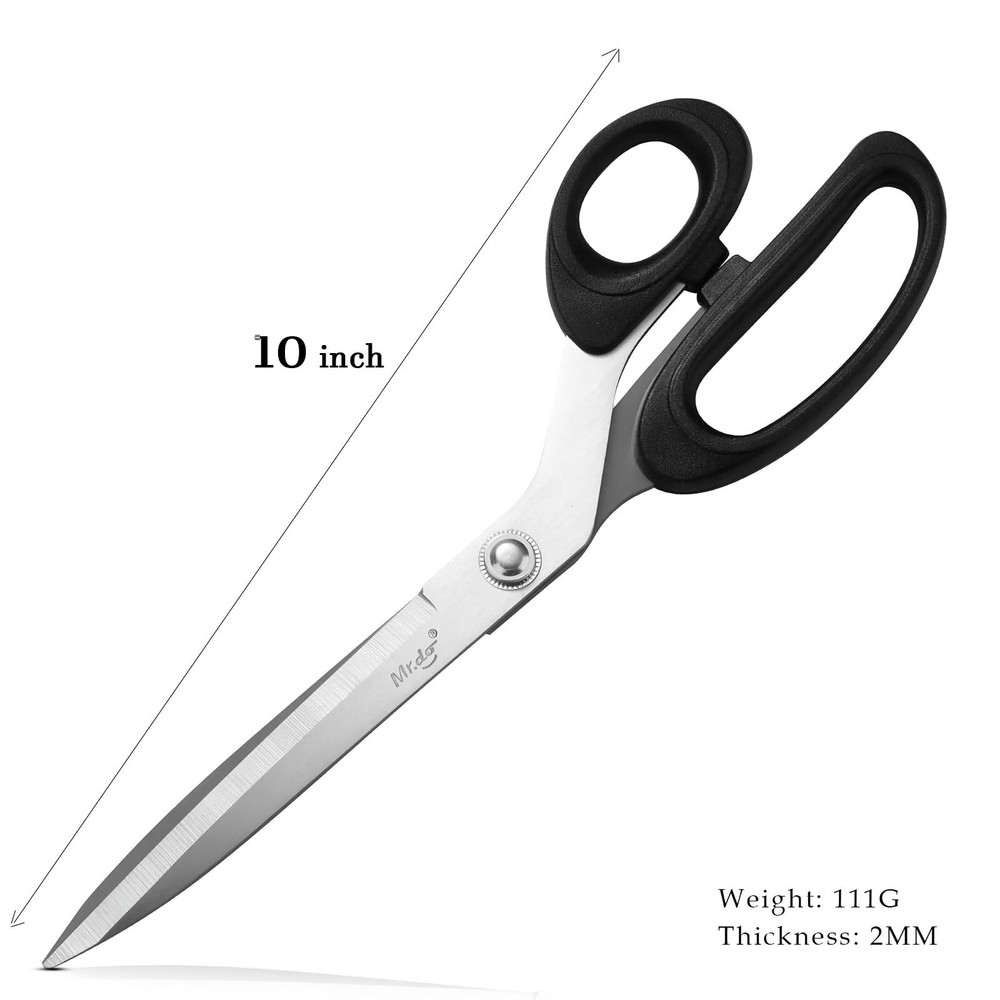 Mr.do Fabric Scissors 10 inch Sewing Scissors All Purpose Sharp Heavy Duty Fa...