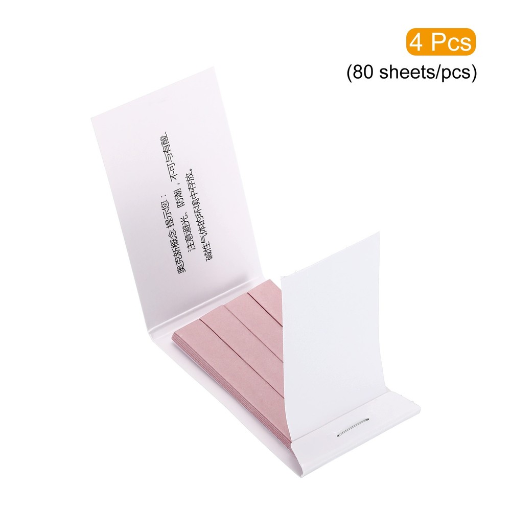 PH test strips, 4pcs 80 indicator maps sunflower tester, red