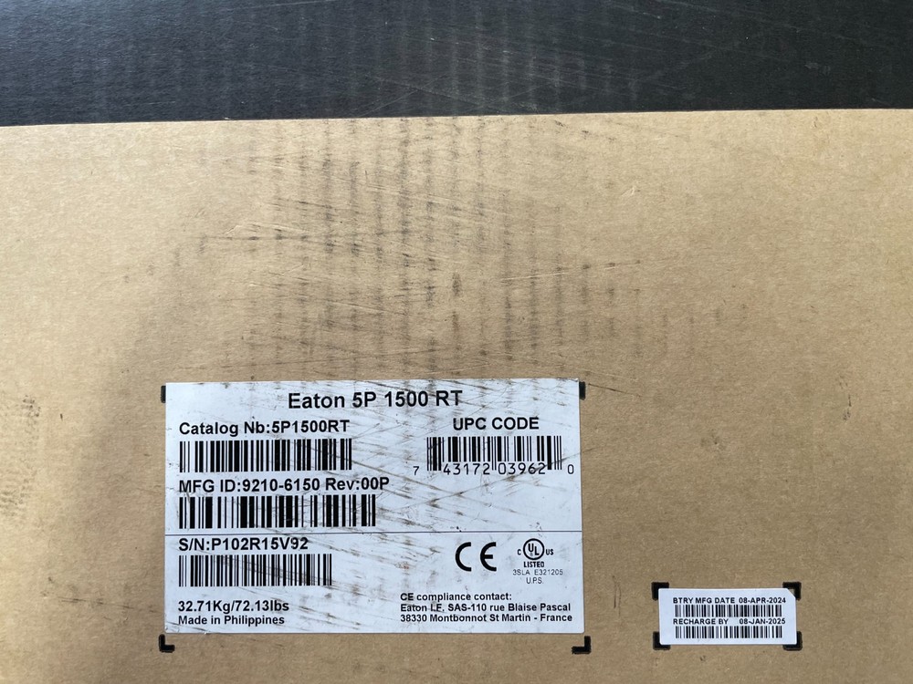 Eaton 5P 5P1500RT Line-interactive UPS