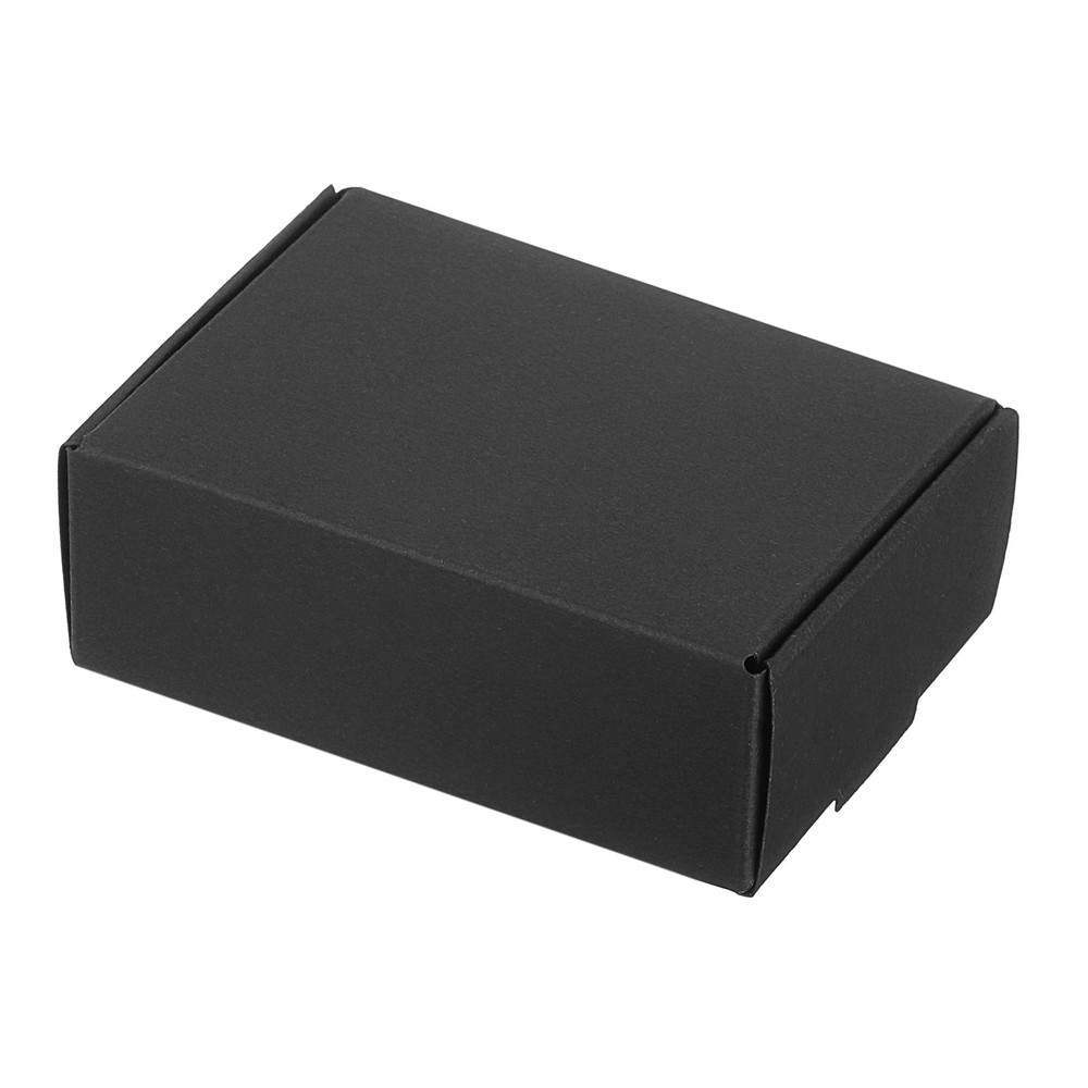 3.3x2.4x1.2" Paper Soap Box, 40 Pack Soap Boxes Rectangle, Black