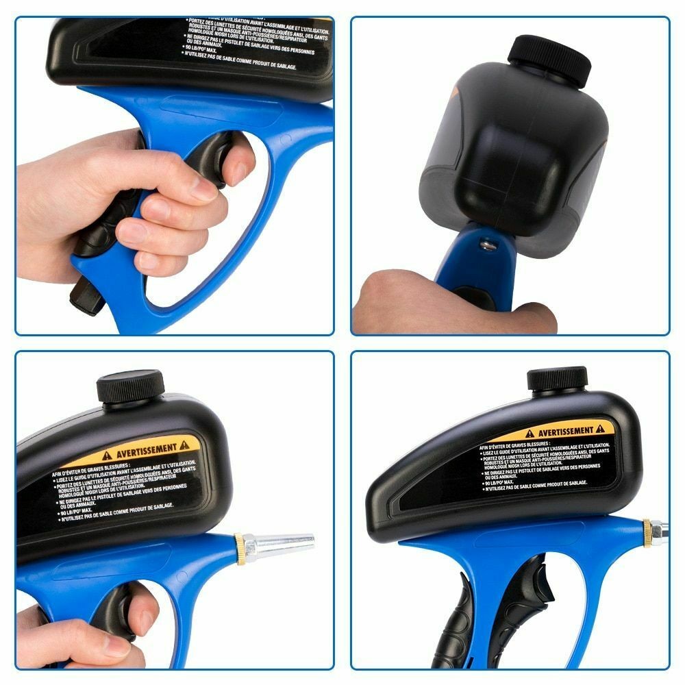 Gravity Sand Blaster Portable Small Sandblasting Tool Handheld Spray Machine