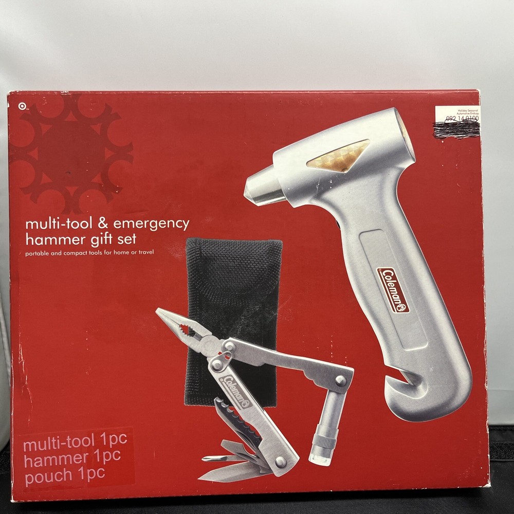 Coleman Multi-Tool and Emergency Hammer Gift Set NIB