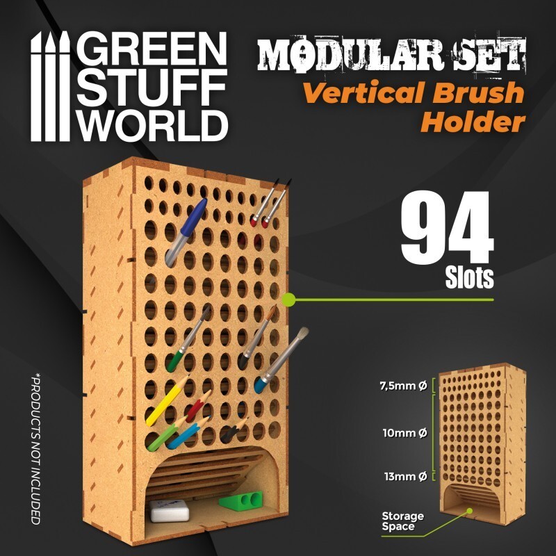 Vertical brush holder - modelling, Hobby, warhammer 40K brush organizer