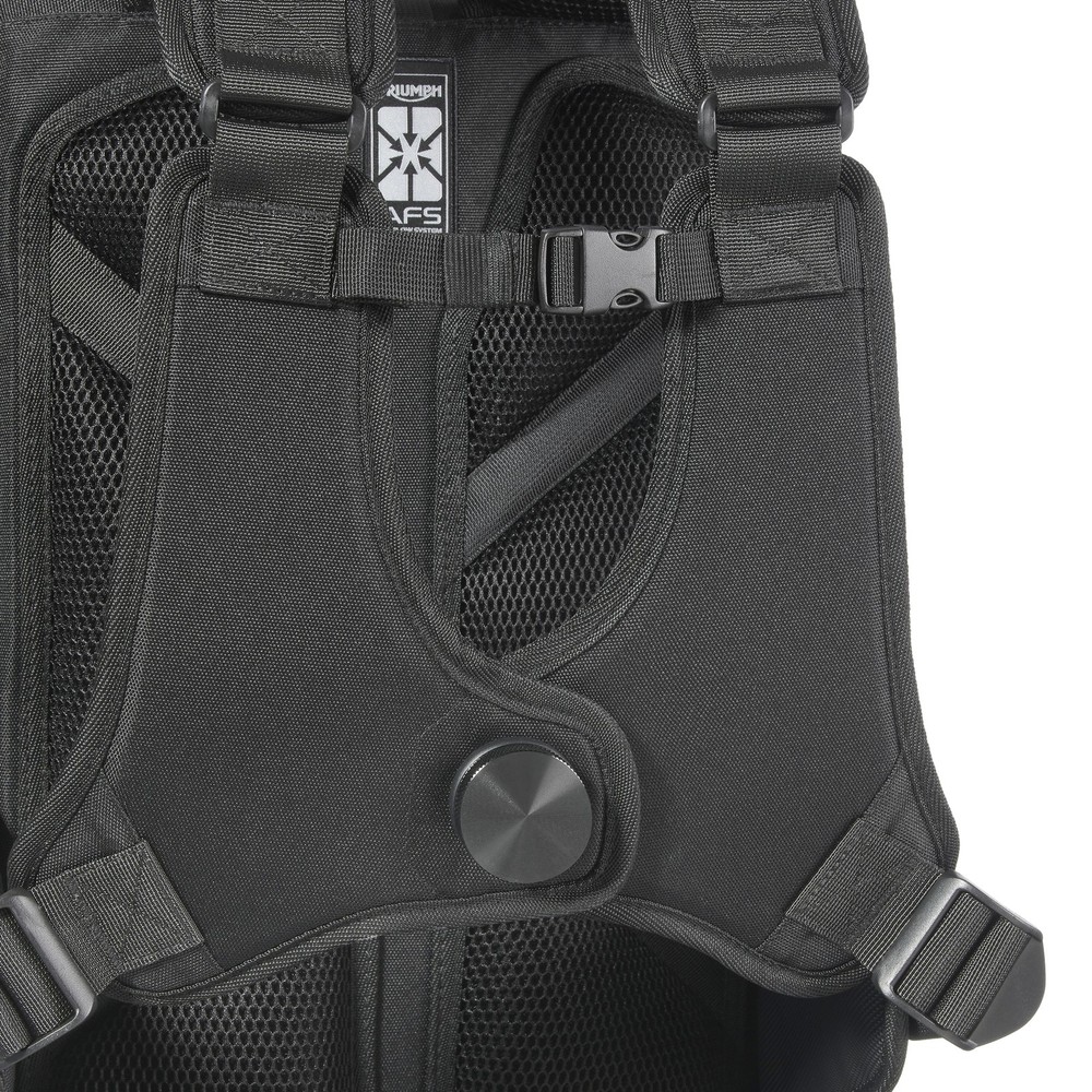 Triumph MLUA24002 - 25L Modern Classic Roll-Top Motorcycle Backpack Bag