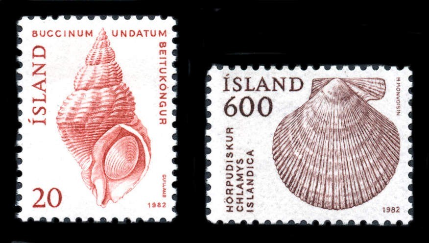 Iceland: 1982 Shells (552-553) MNH