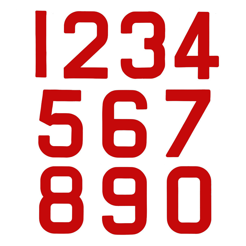 Replacement Sail Numbers - 300mm - Red 2
