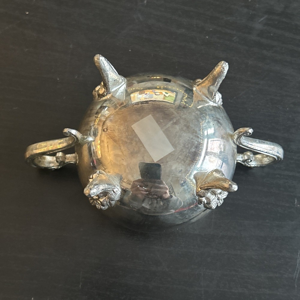 VINTAGE SILVERPLATE SUGAR BOWL