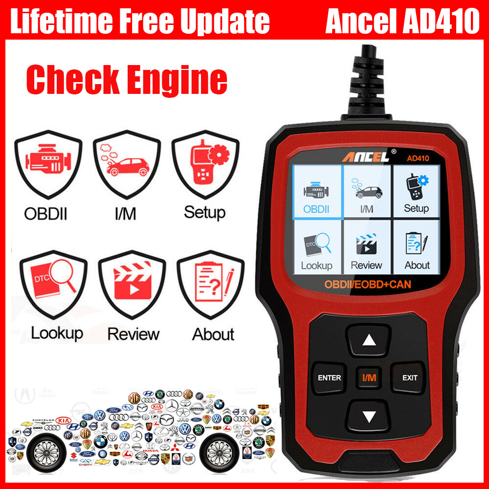 Automotive OBD Code Reader OBD2 Scanner Car Engine Fault Diagnostic AD410 AD310