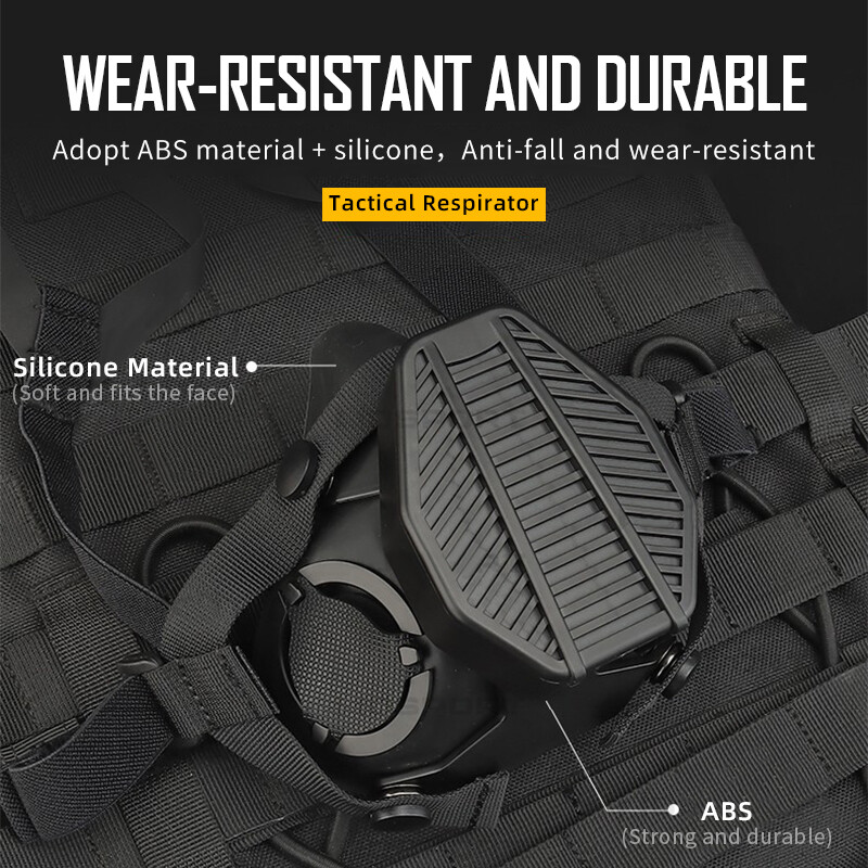 IDOGEAR Tactical Respirator Half Face Mask Airsoft Mask Multi Function Military