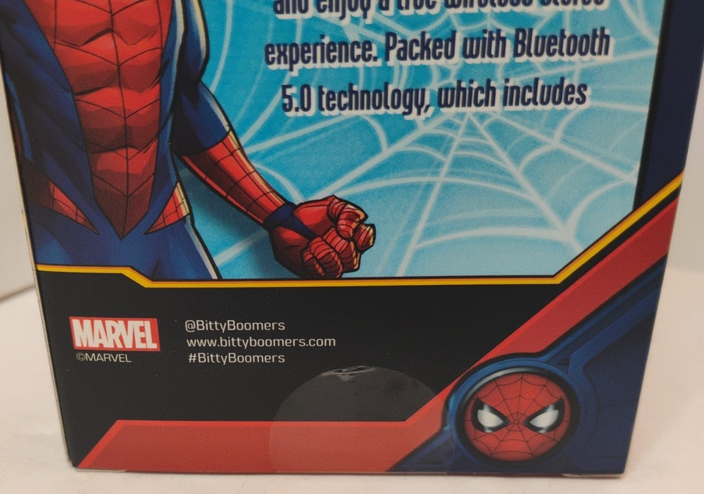 2020 Bitty Boomers Bluetooth Speaker Marvel Spider-Man VENOM Mini Speaker NEW