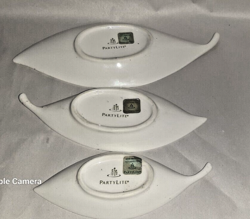 PartyLite Herbal Spring Nested Candle Holders Set of 3