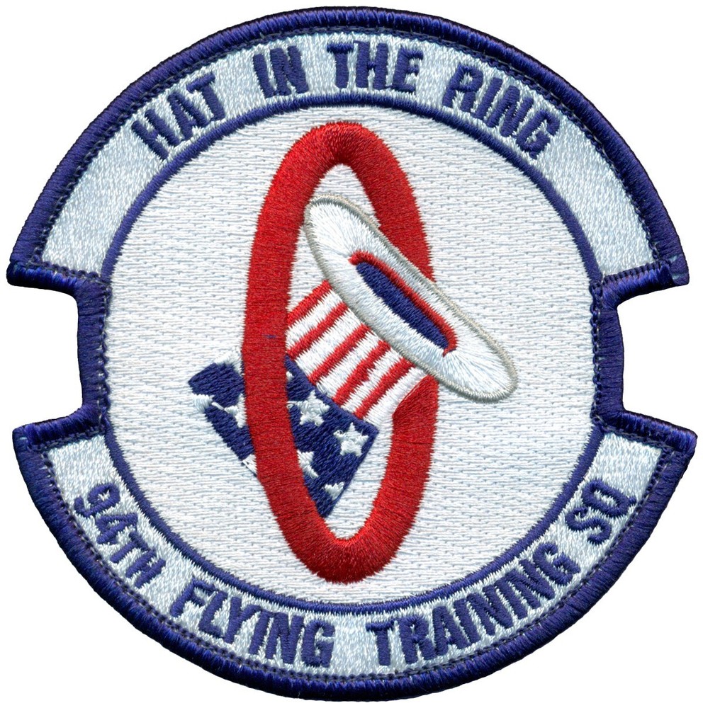 USAF 94th FLYING TRAINING SQUADRON PATCH - HAT IN THE RING