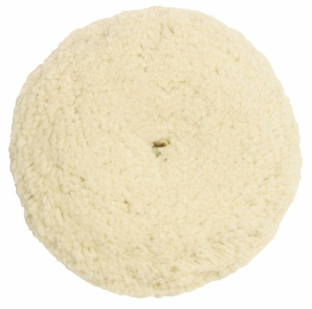 7-1/2” 100% Wool Hook & Loop Buffing Pad Compound Cutting & Polishing - 2 Pack