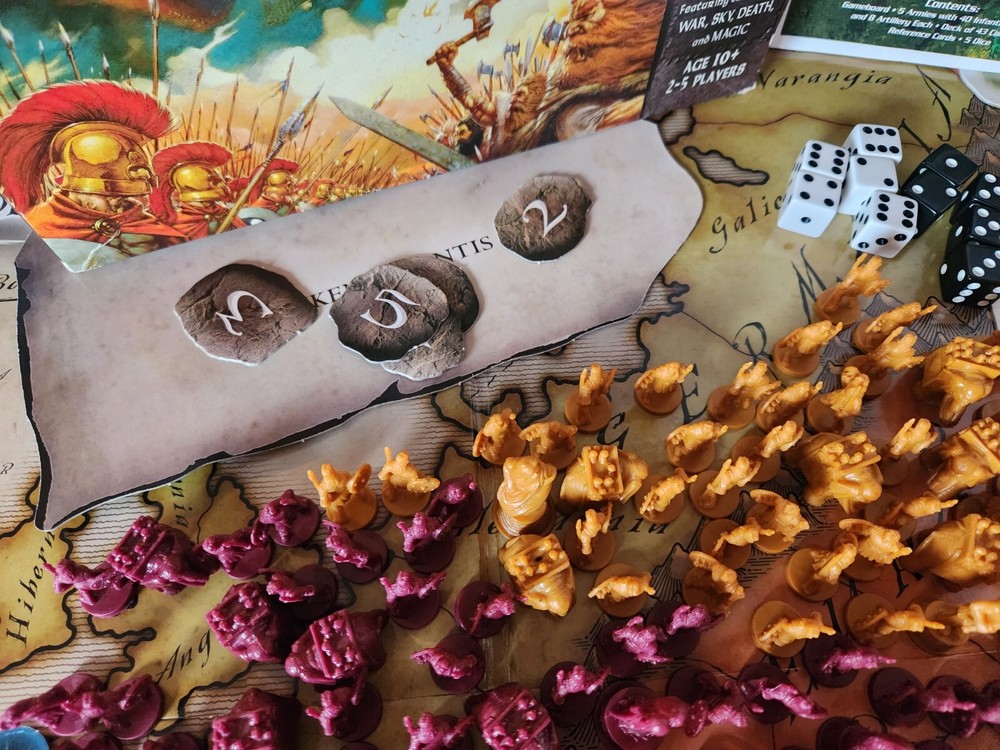 Risk Godstorm REPLACEMENT Game Pieces Cards Pieces Dice READ