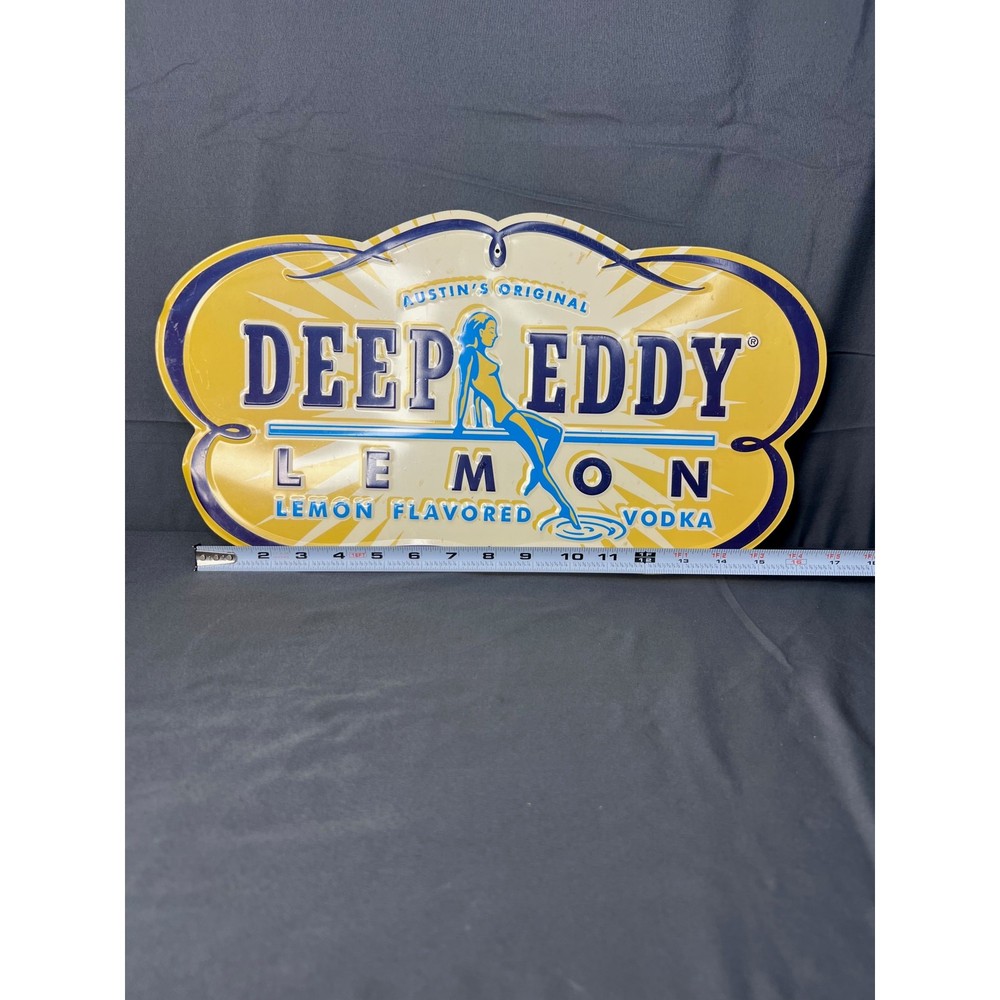 Deep Eddy Lemon Vodka Metal Bar Sign