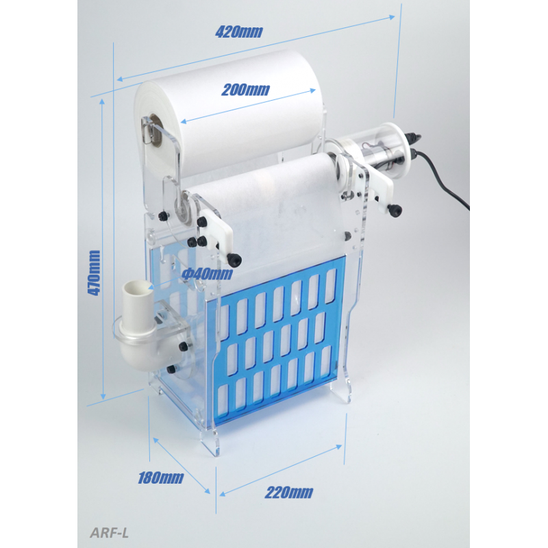 BM Large Roller Filter (ARF-L) Submerged base: 8.5" x 7.5