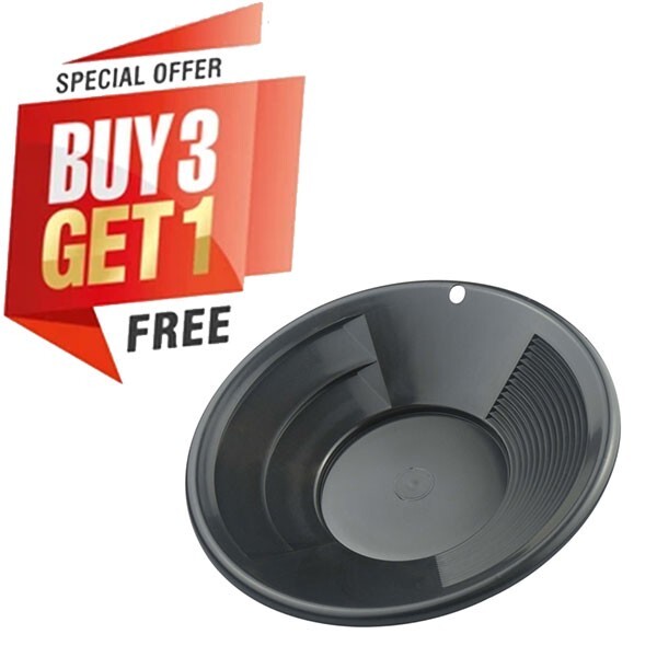 SE 10" PANNING GOLD PAN - BLACK