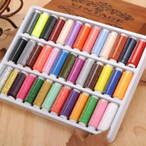 39PCS/Set Assorted Colorful Polyester Sewing Thread Spools