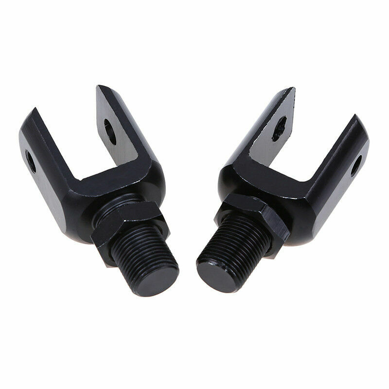 2pcs Universal Motorcycle Shock Absorber Adapter Fork Adapter Black Aluminum