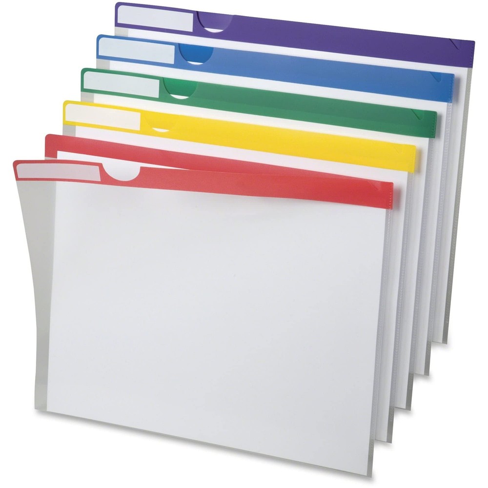 Poly Index Folders, 10 Pack, Letter, Assorted (50981EE)